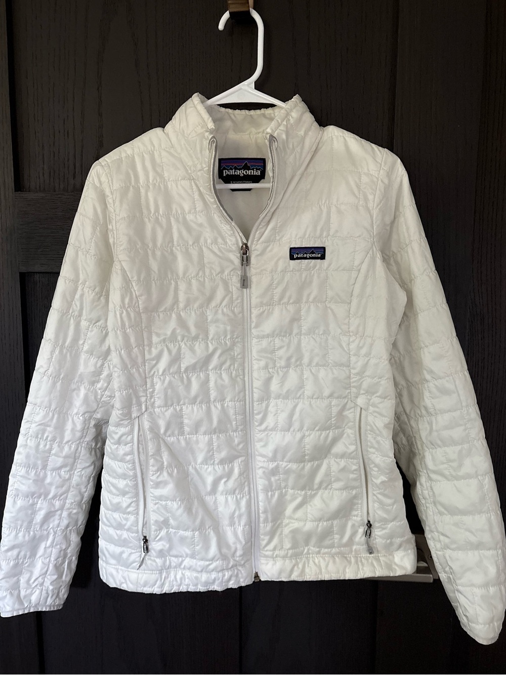 Patagonia nano puff jacket in white